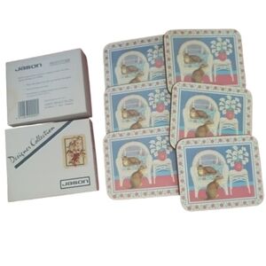 Cat Coasters Jason Coasters  6 Vintage Designer Collection Cat Coasters
